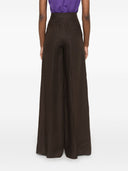 Max Mara Linen Wide Leg Trousers