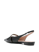 Emporio Armani Exclusive Leather Slingback Ballets