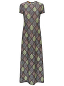 Vestido largo estampado siyu