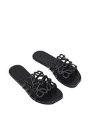 Loewe Petal Anagram Leather Sandals