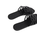 Loewe Petal Anagram Leather Sandals