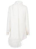 Valentino Feathered Silk Top