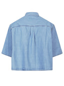 Camisa de algodón de mezclilla de sosue