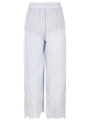 Front Street geborduurde katoenen broek