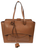 Hidesins Flap Large Leather Tote Bag
