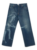 Junya Watanabe Gedrukte denim jeans