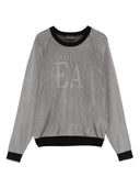 Emporio armani logotyp randig tröja