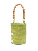 La Milanesa Love Straw Bucket Bag