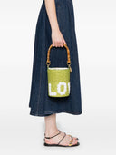 La Milanesa Love Straw Bucket Bag