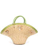 La Milanesa Calore Straw Tote Bag