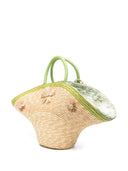 La Milanesa Calore Straw Tote Bag