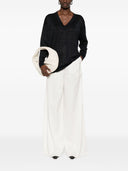 Fabiana Filippi Linen Blend V Necked Sweater