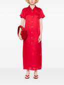 Khaite Silk And Cotton Blend Long Shirtdress