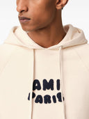 Ami Paris Logo Cotton Hoodie