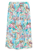 Alessandro Enriquez Printed Midi Skirt