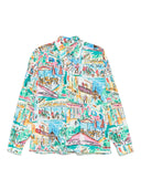 Camicia di cotone stampata Alessandro Enriquez