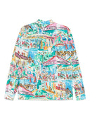 Camicia di cotone stampata Alessandro Enriquez