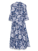Samantha Sung Aster Printed Cotton Shirtdress