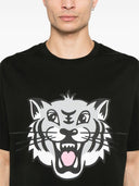 Kenzo t-shirt de coton tigre joyeux