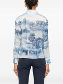 Alice + Olivia Printed Silk Shirt
