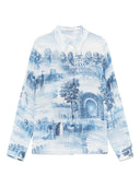 Alice + Olivia Printed Silk Shirt