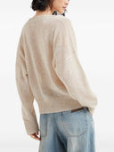 Brunello Cucinelli mohair suéter de lana espumoso