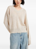 Brunello Cucinelli mohair suéter de lana espumoso