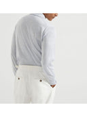 Brunello Cucinelli Cashmere en Silk Knitted Polo