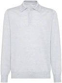 Brunello Cucinelli Cashmere en Silk Knitted Polo