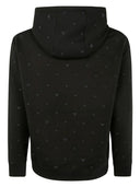 Emporio armani allover logo cotone felpa