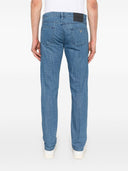 Emporio Armani Allover Logo Denim Jeans