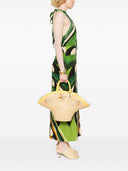 La Milanesa Calore Straw Tote Bag