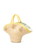 La Milanesa Calore Straw Tote Bag