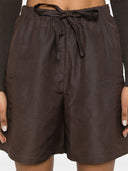 Max Mara Pure Linen and Silk Blend Shorts