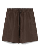Max Mara Pure Linen and Silk Blend Shorts