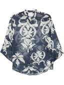 Forte Forte Linen And Silk Printed Shirt