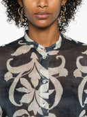 Forte Forte Linen And Silk Printed Shirt