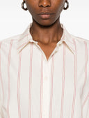 Camicia di cotone a strisce principali toteme