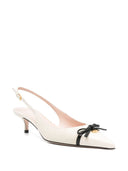 Valentino Garavani Bepointy lederen slingback -pompen