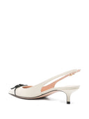 Valentino Garavani Bepointy lederen slingback -pompen