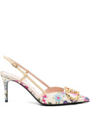Valentino Garavani V Logo Signature Slingback Pumps
