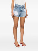 Ermanno Firenze broderte denimshorts