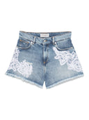 Ermanno Firenze broderte denimshorts