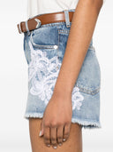 Ermanno Firenze broderte denimshorts