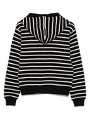 Emporio Armani Cotton Blend Striped Hoodie