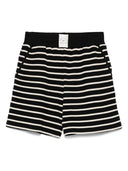 Shorts a rayas de mezcla de algodón Emporio Armani