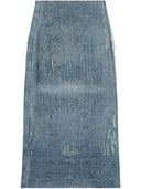 Gonna midi di denim diesel