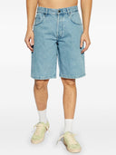 Pantaloni di bermuda in denim emporio armani