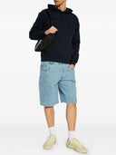 Pantaloni di bermuda in denim emporio armani