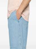 Emporio Armani Organic Cotton Denim Bermuda Shorts